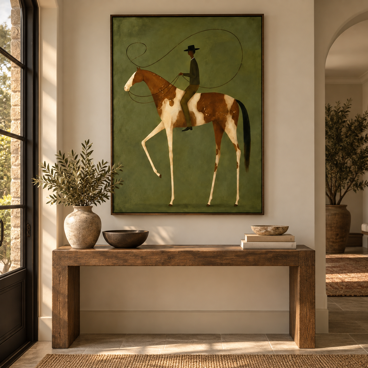 Modern Surreal Equestrian Wall Art #MT034