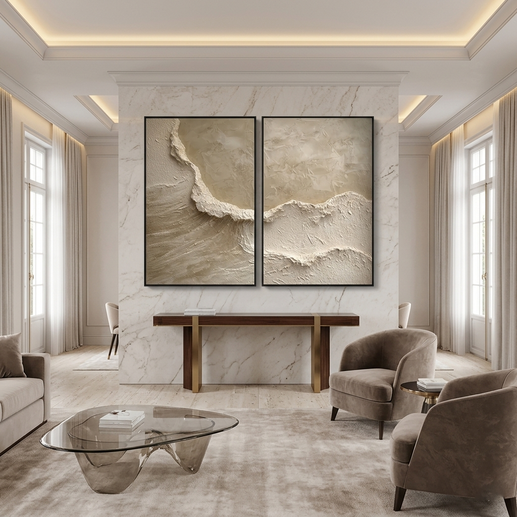 Abstract Coastal Wall Art #MT041