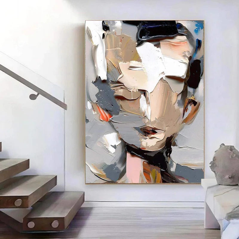 Modern Abstract Portrait Wall Art #MT054