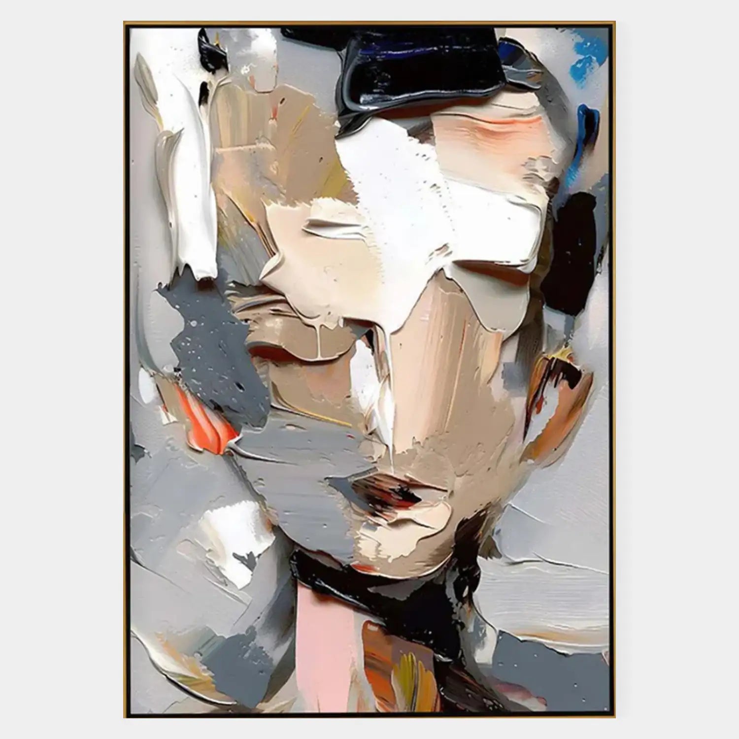 Modern Abstract Portrait Wall Art #MT054