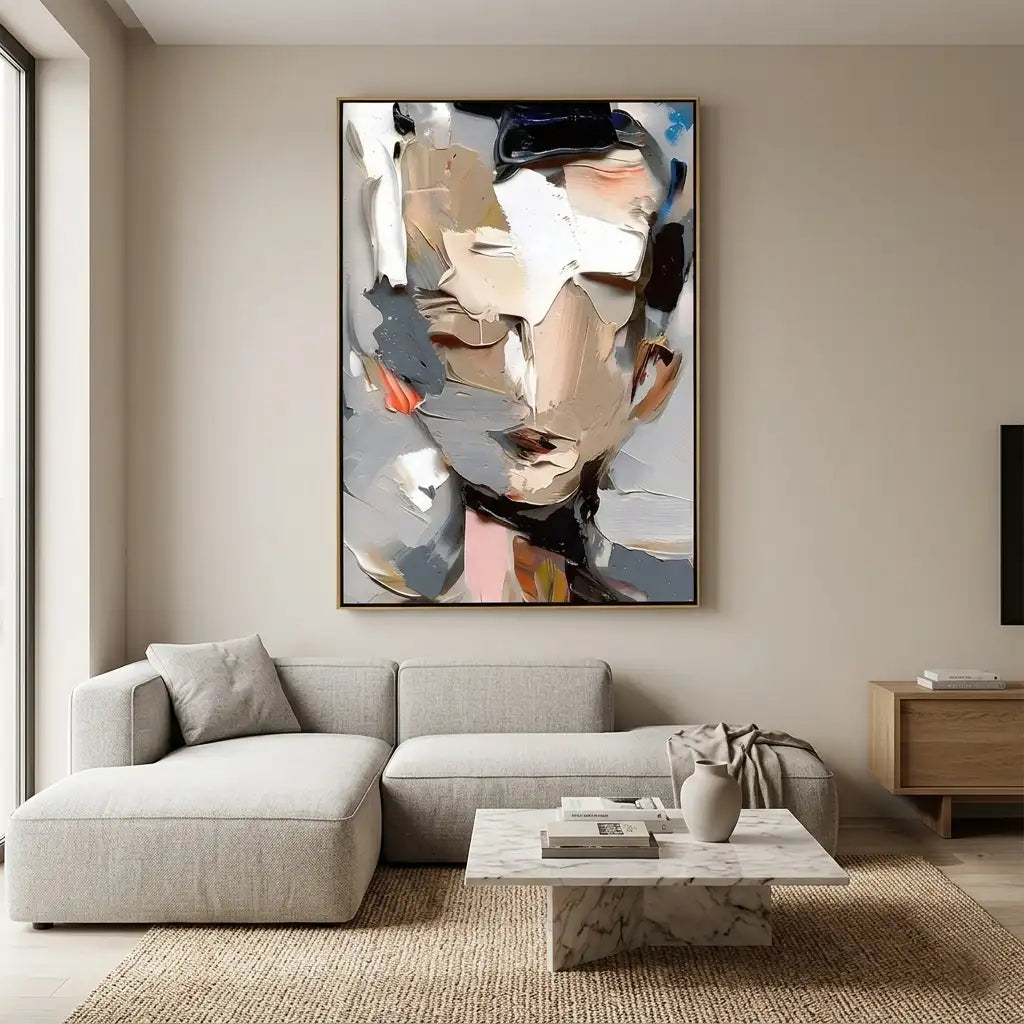 Modern Abstract Portrait Wall Art #MT054