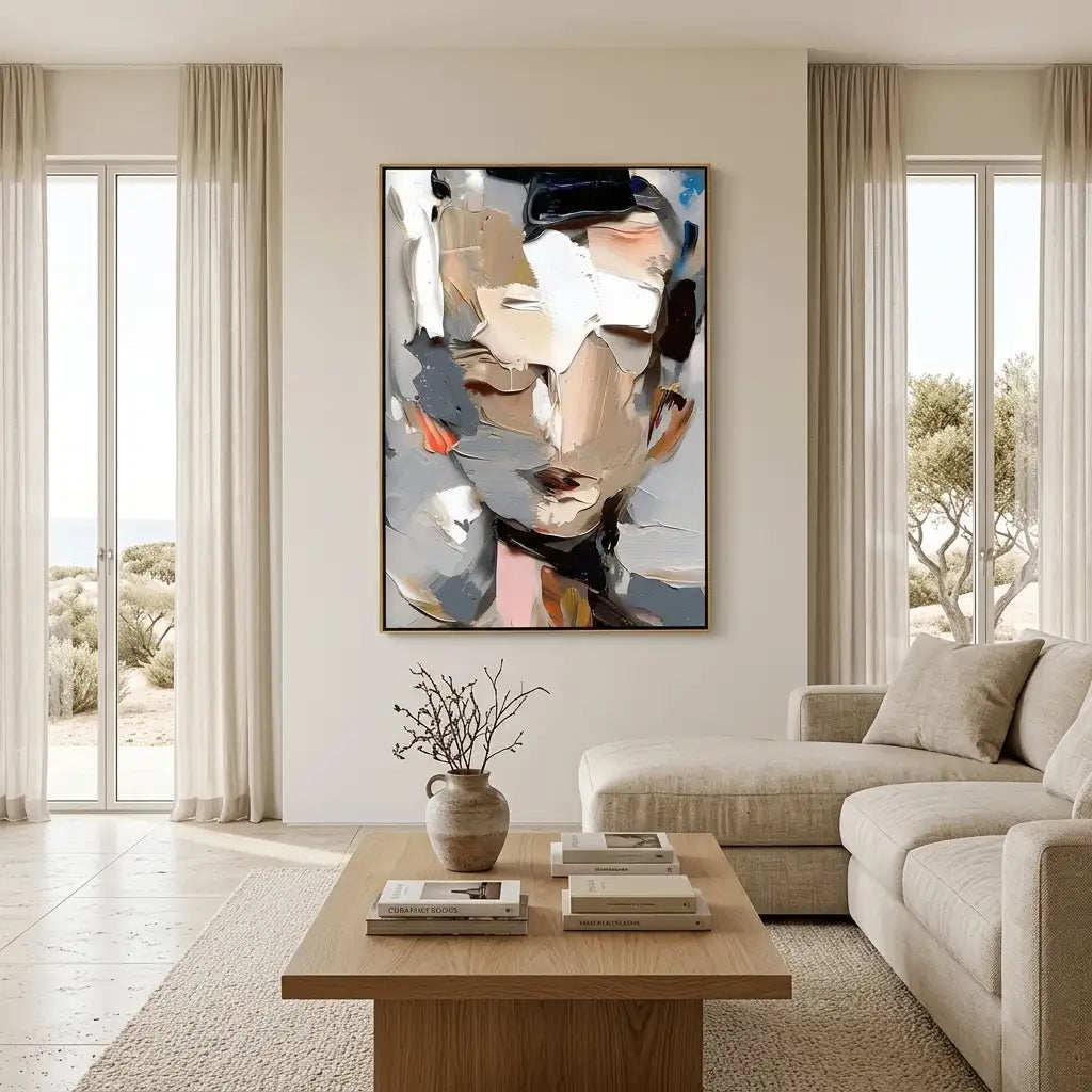 Modern Abstract Portrait Wall Art #MT054