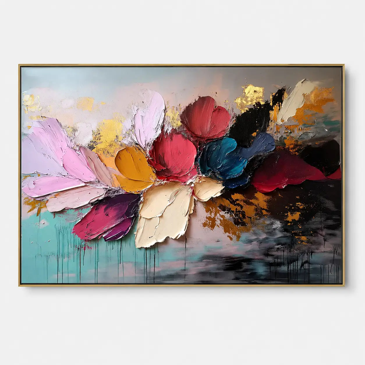 Abstract Floral Wall Art #TF658