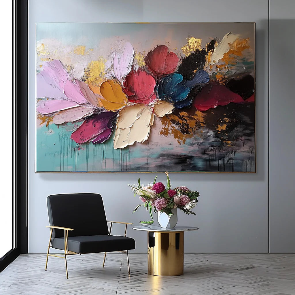 Abstract Floral Wall Art #TF658