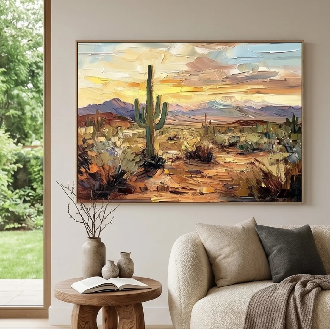 Textured Desert Landscape Wall Art #MT633