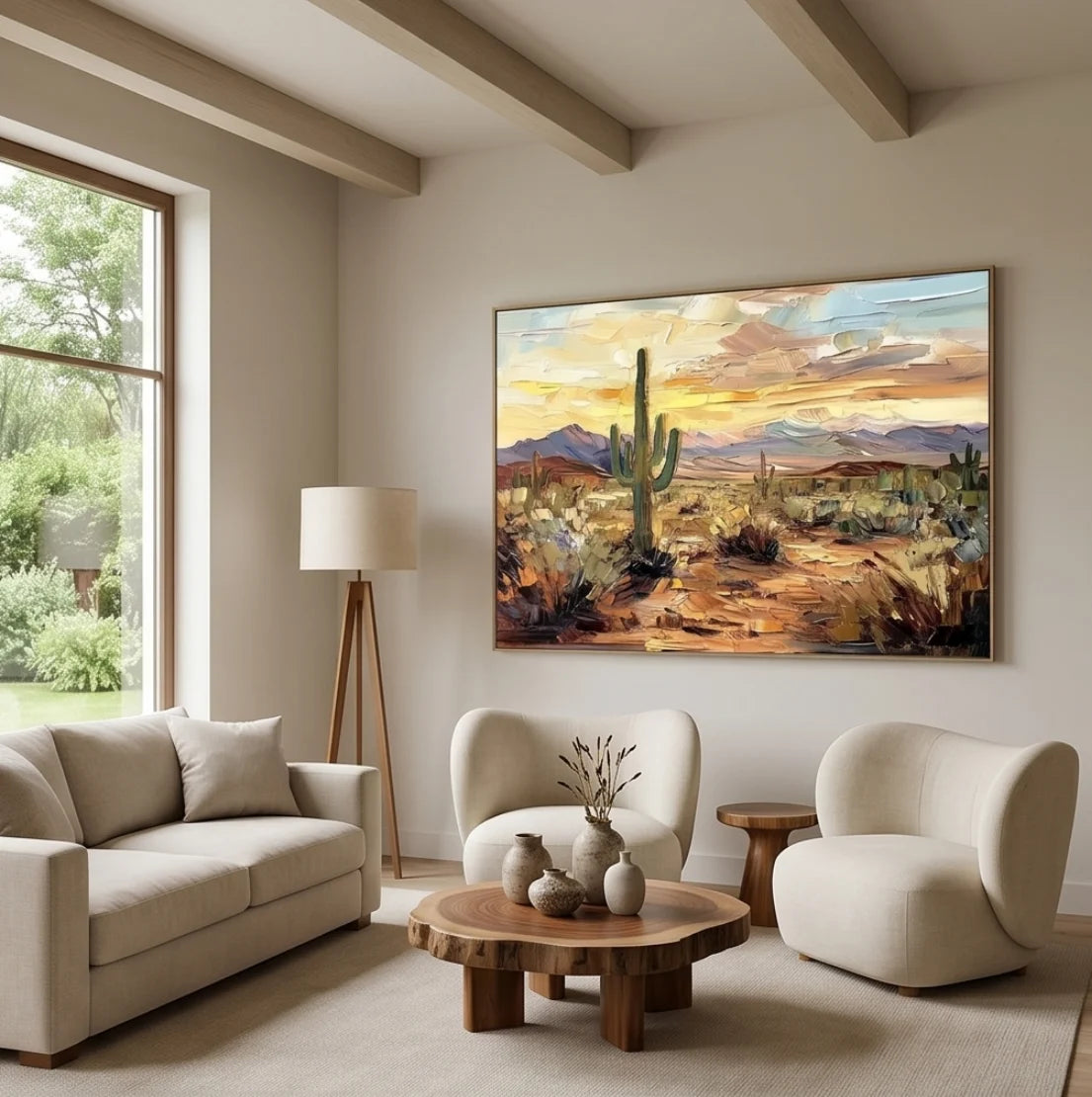 Textured Desert Landscape Wall Art #MT633