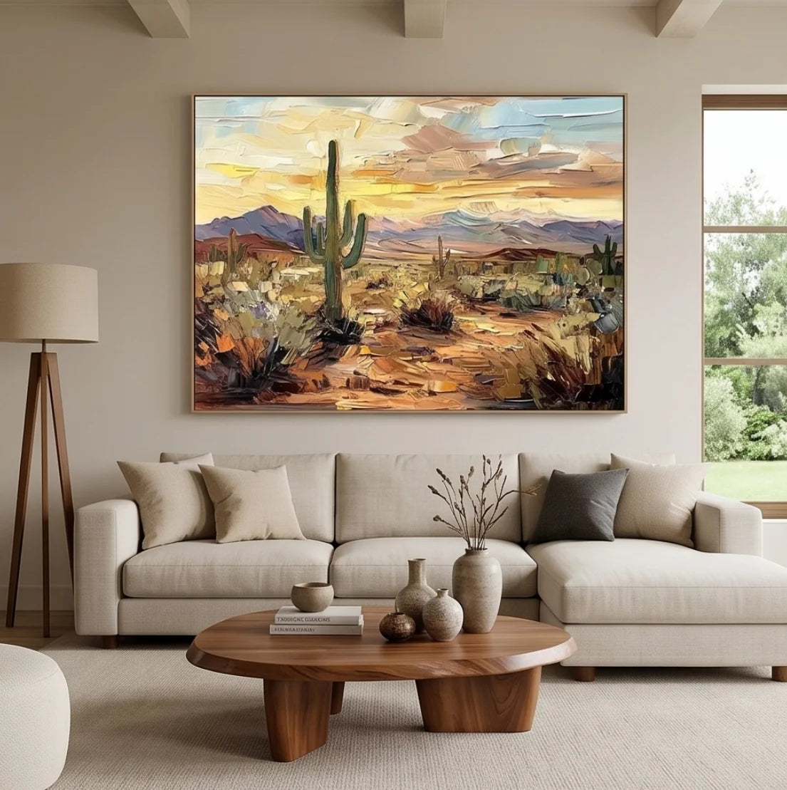 Textured Desert Landscape Wall Art #MT633