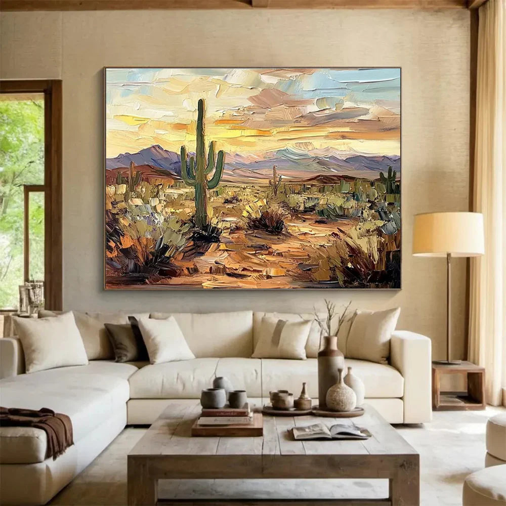 Textured Desert Landscape Wall Art #MT633