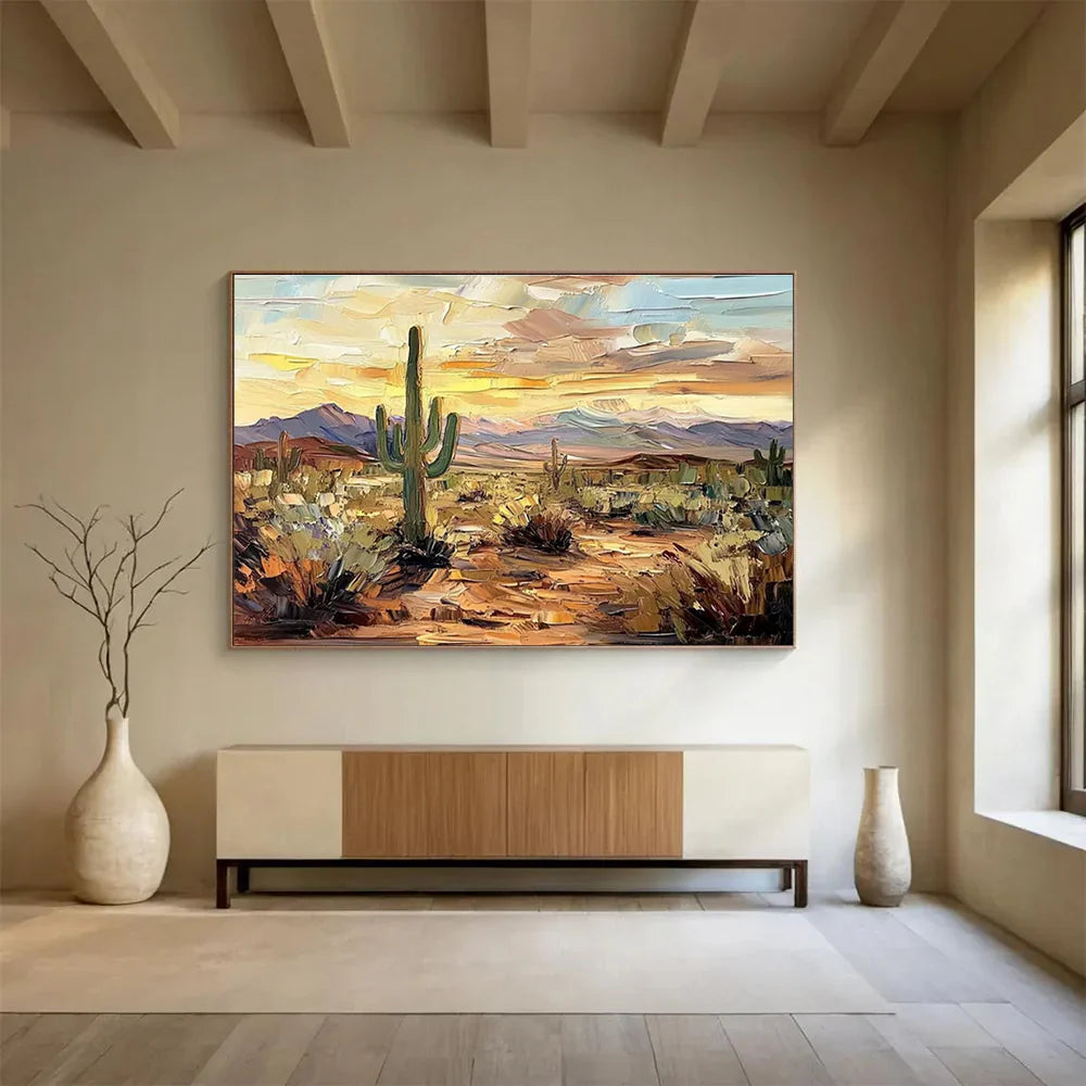 Textured Desert Landscape Wall Art #MT633