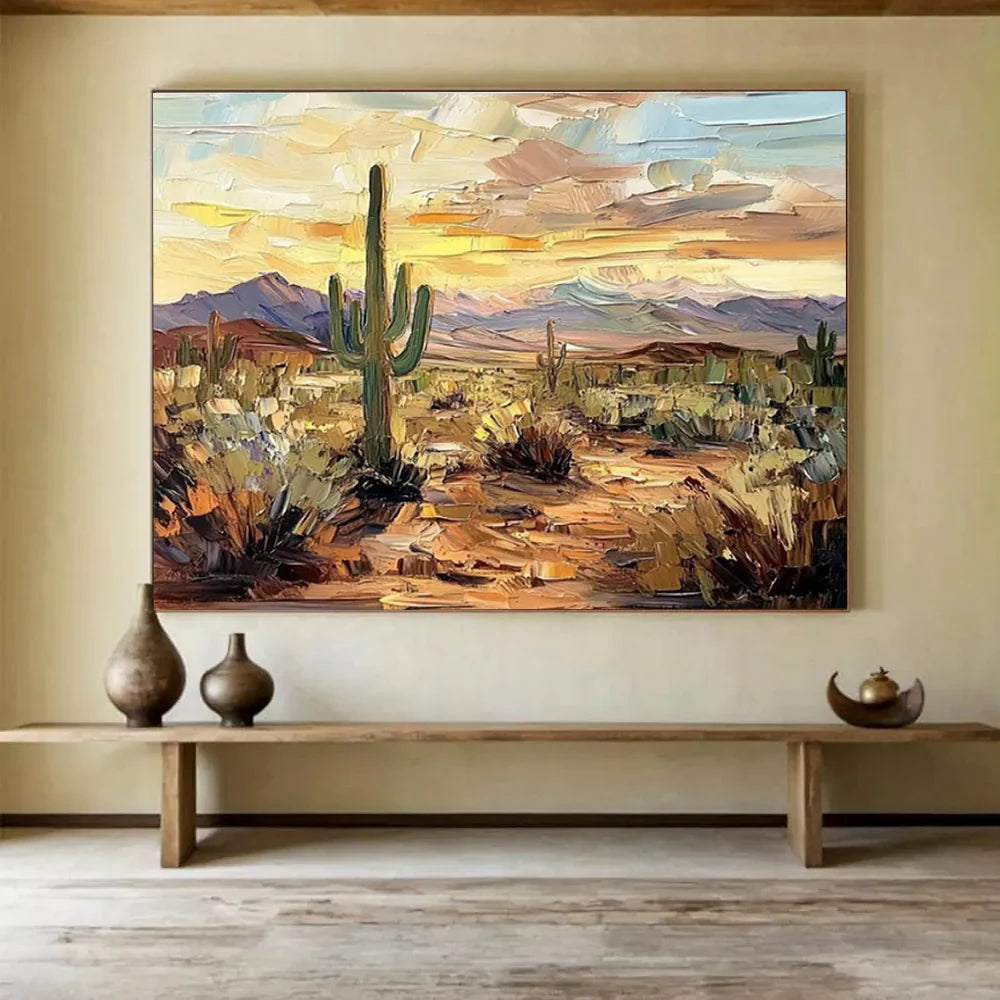 Textured Desert Landscape Wall Art #MT633