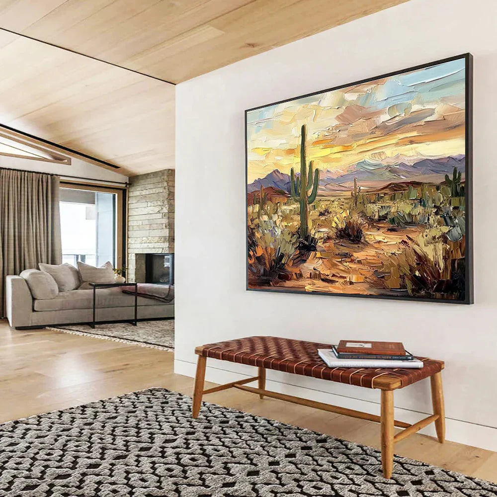 Textured Desert Landscape Wall Art #MT633