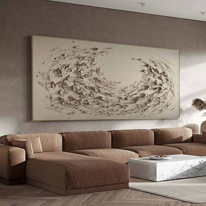 Textured Abstract Wave Wall Art #TA706