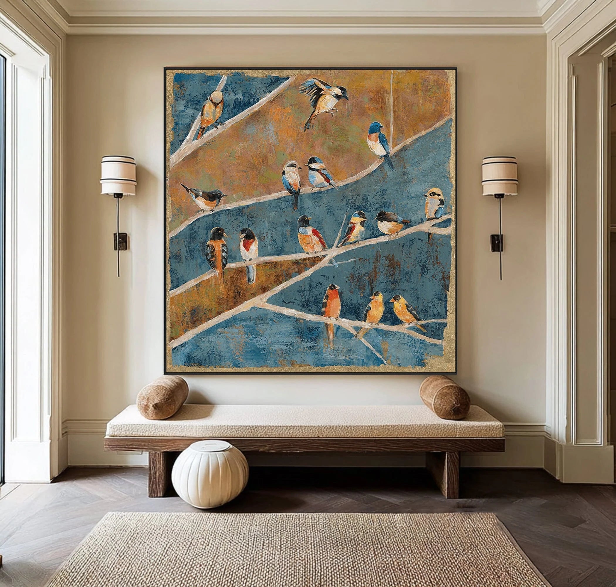 Textured Avian Wall Art #MT611