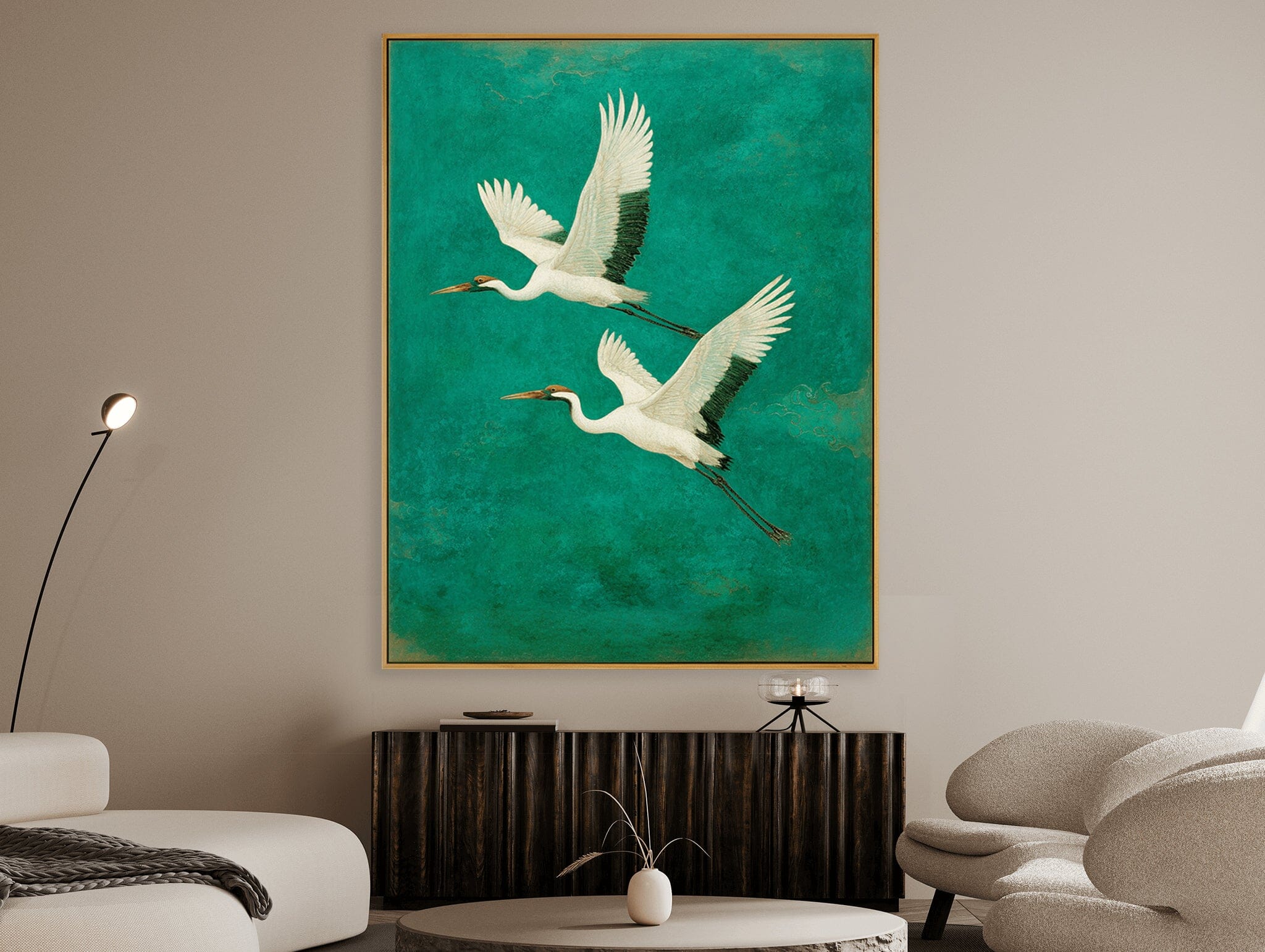 Textured Crane Wall Art #MC626