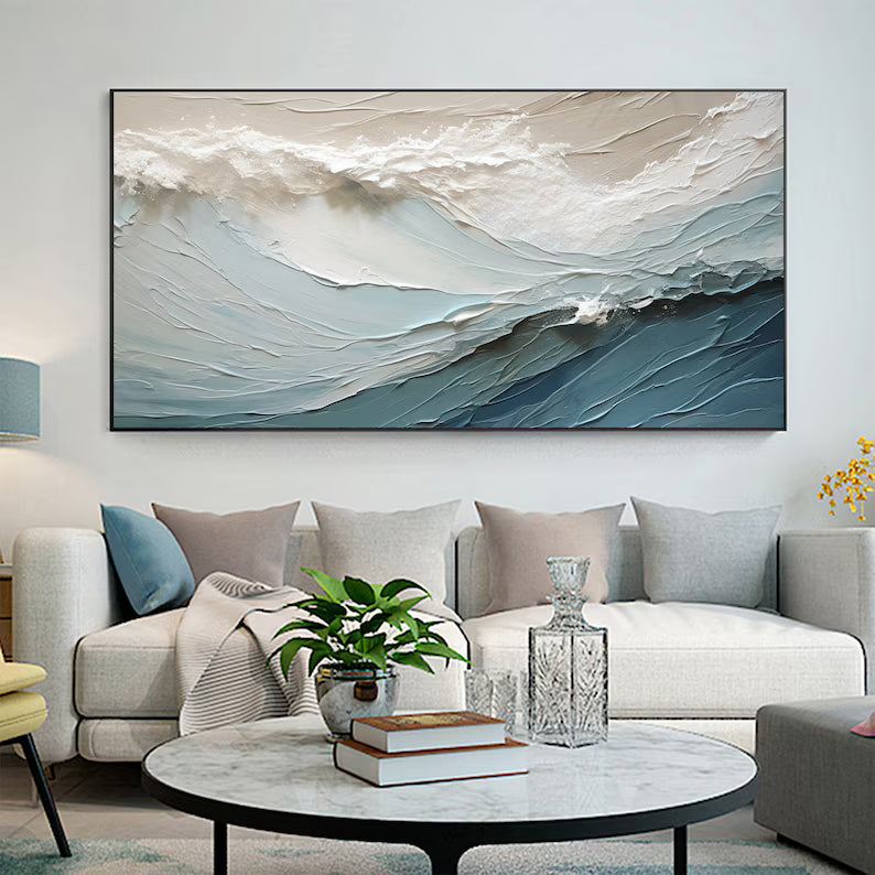 Textured Ocean Wave Wall Art #MC617