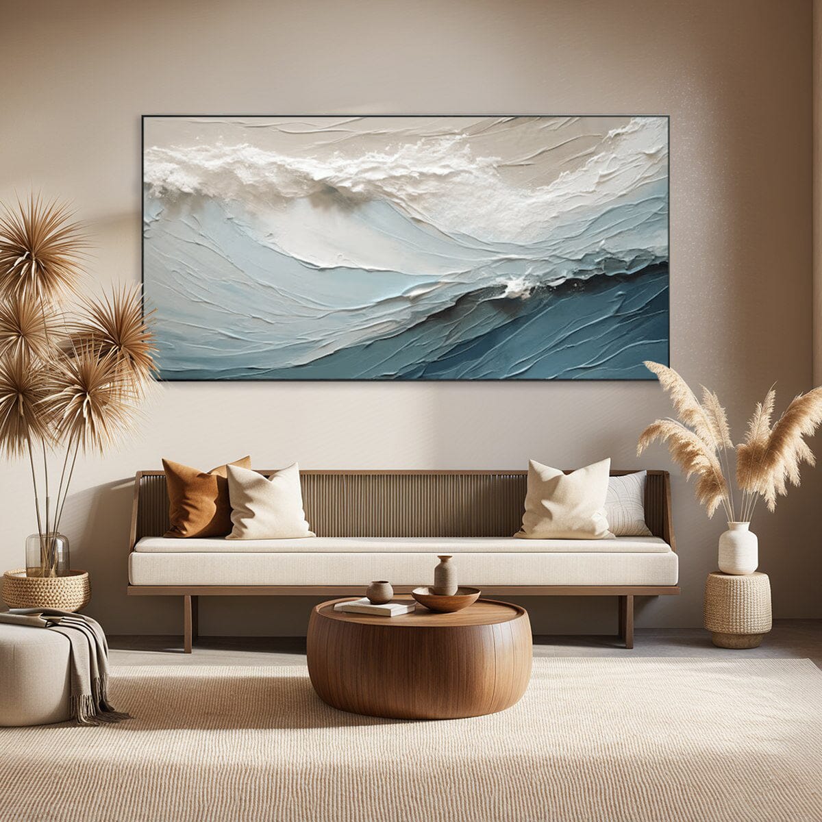 Textured Ocean Wave Wall Art #MC617