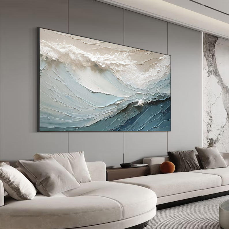 Textured Ocean Wave Wall Art #MC617