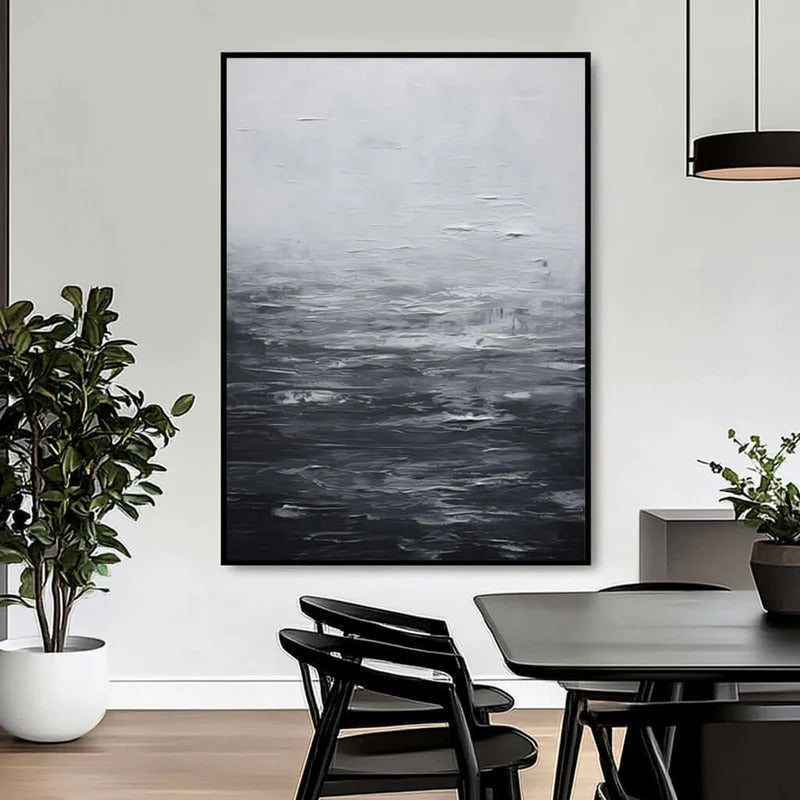 Abstract Black & White Wall Art #TA418