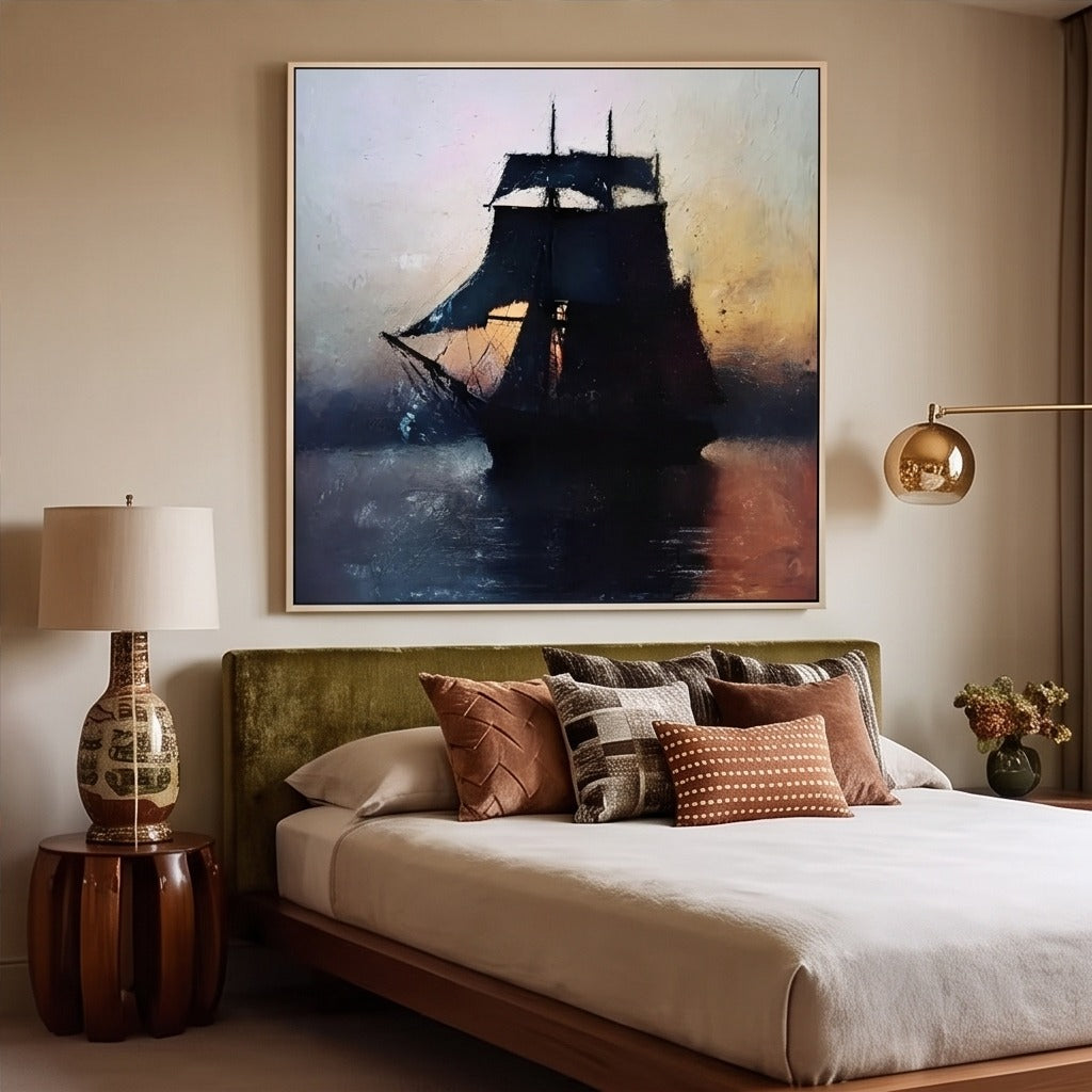 Moody Sailboat Wall Art #TO875