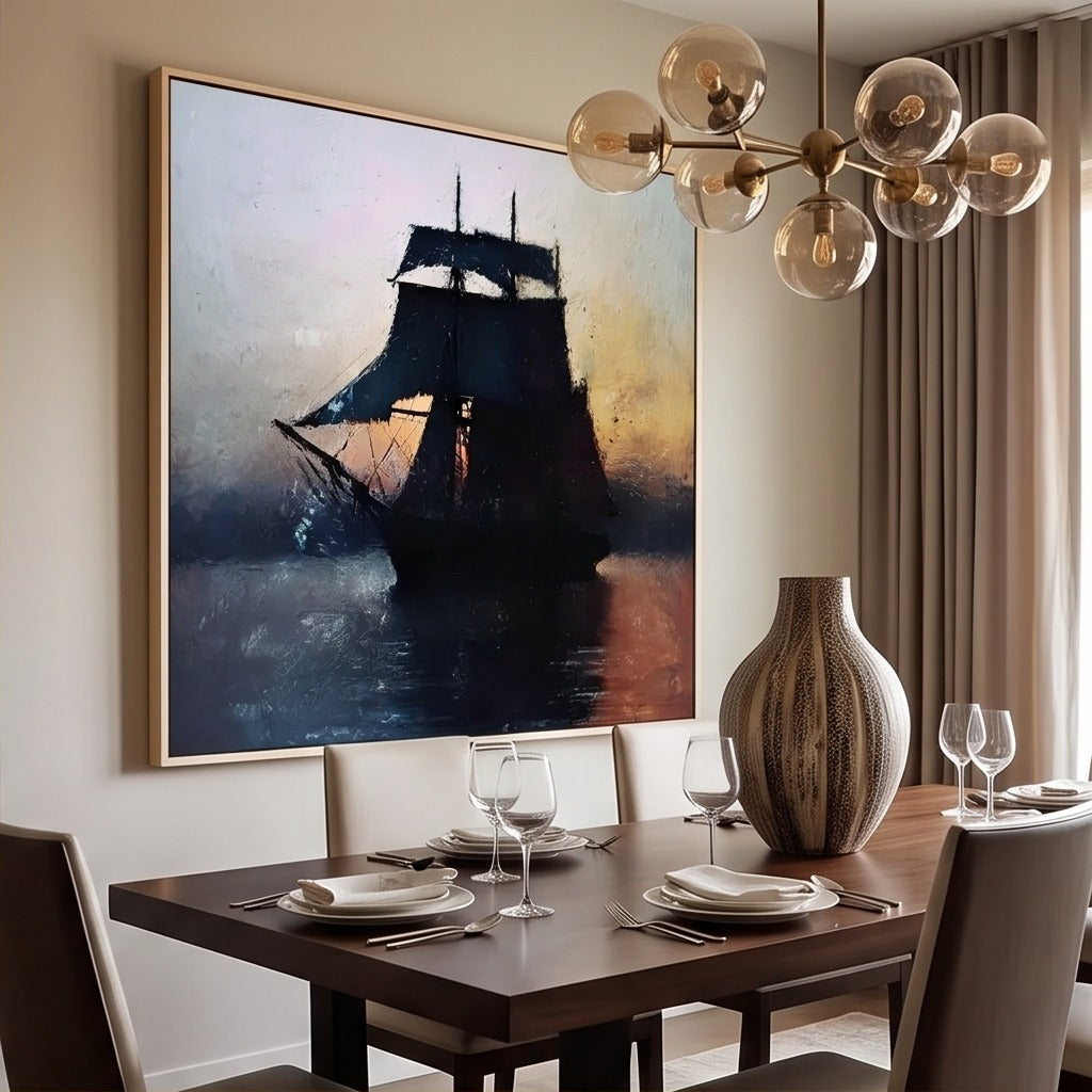 Moody Sailboat Wall Art #TO875