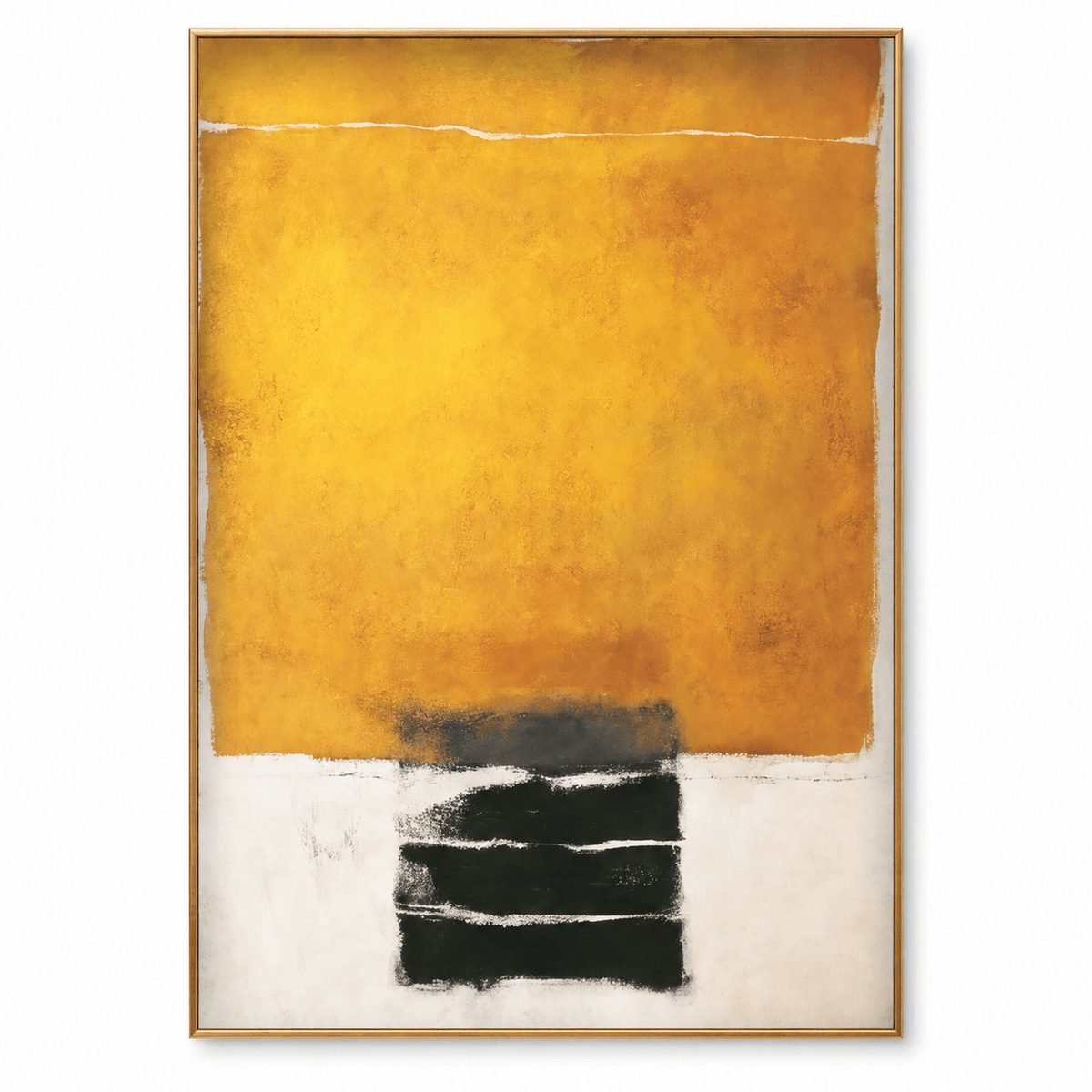 Mustard Yellow Abstract Wall Art #TO138