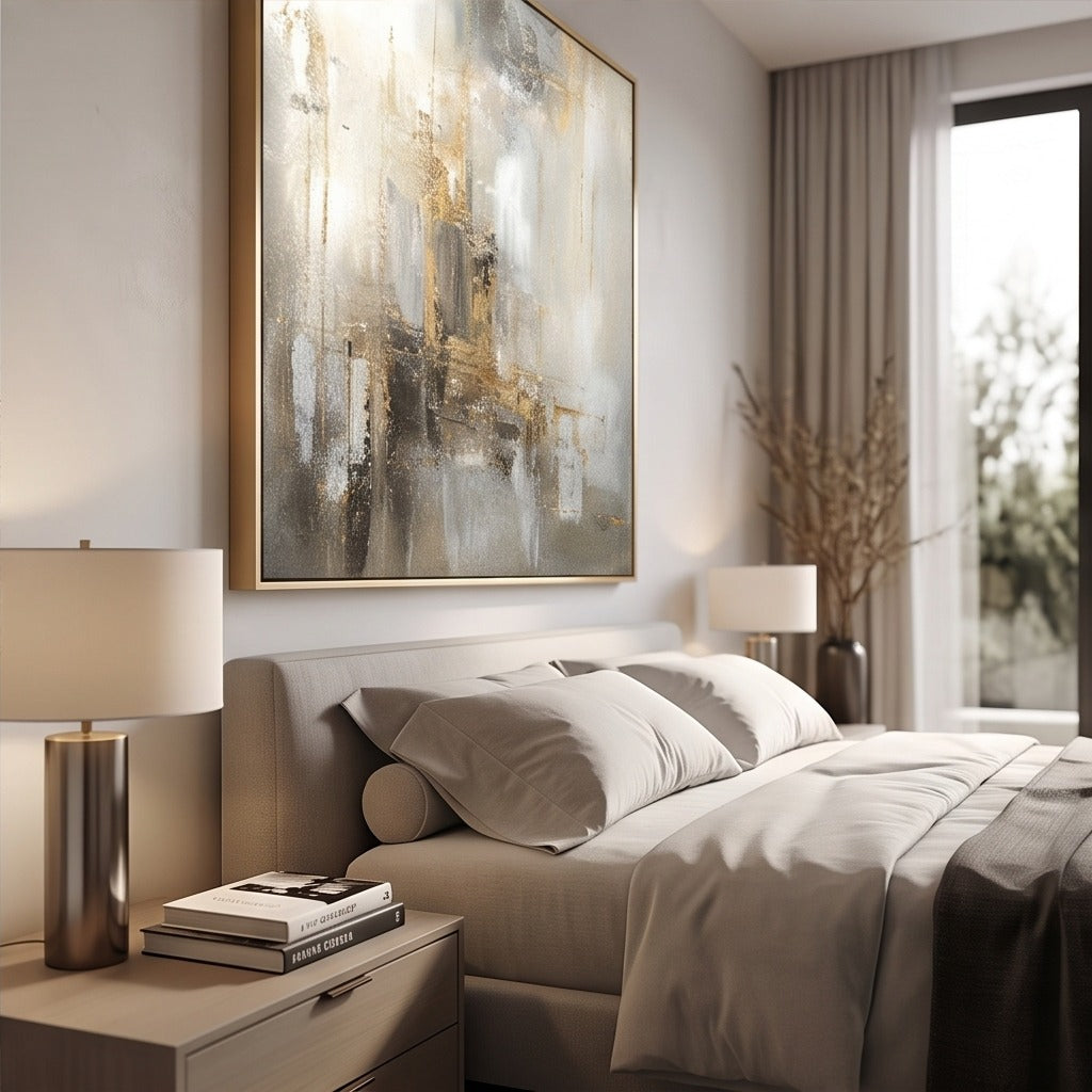 Neutral Abstract Wall Art #TO101