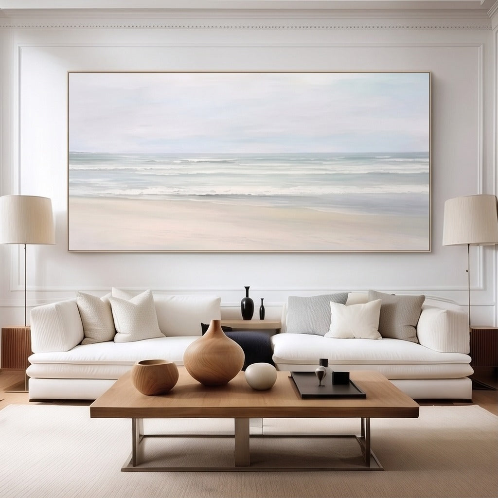 Neutral Coastal Landscape Wall Art #TO845
