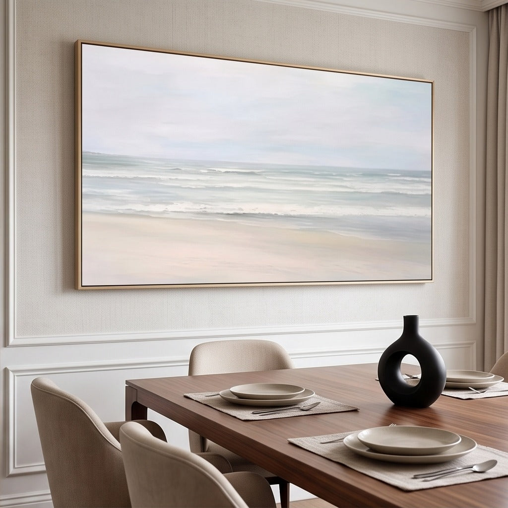 Neutral Coastal Landscape Wall Art #TO845