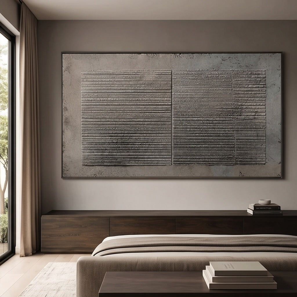 Neutral Geometric Abstract Wall Art #TO182