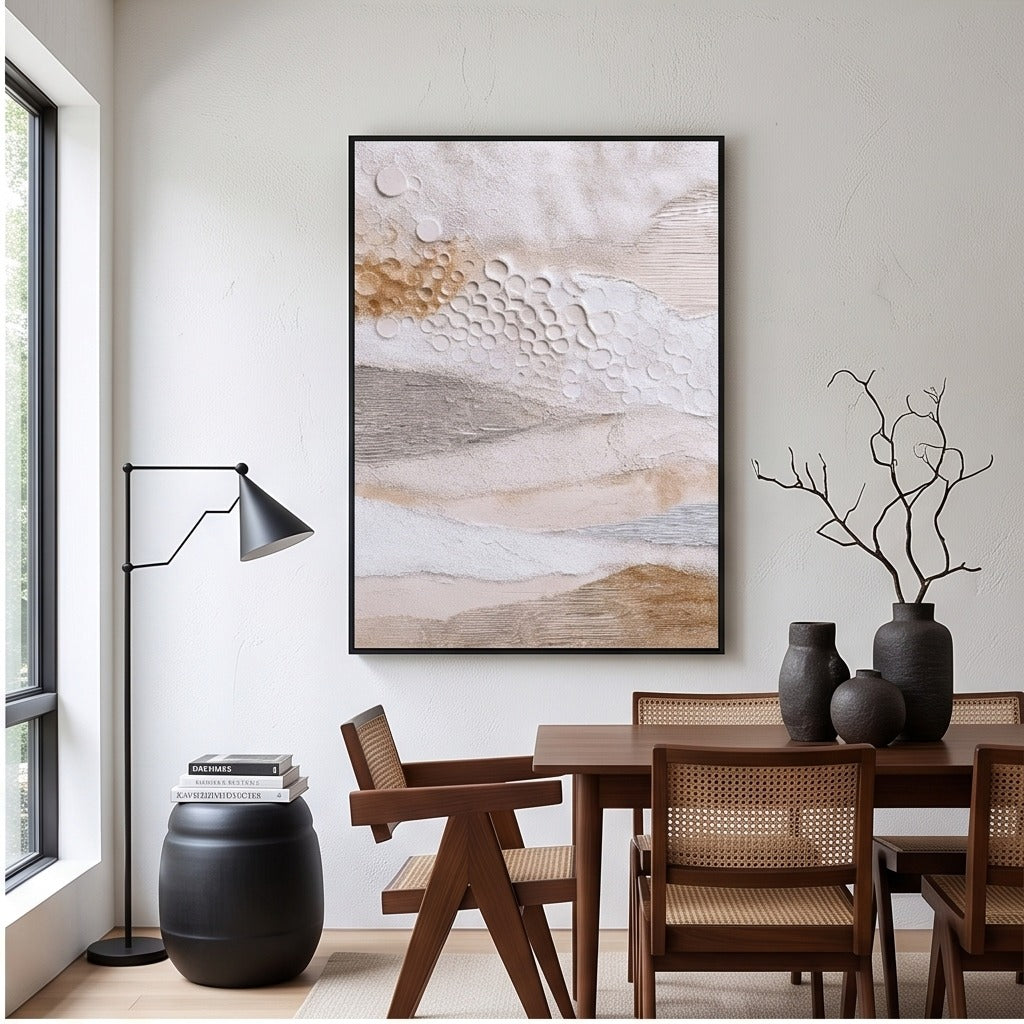 Neutral Textured Abstract Wall Art #TO810