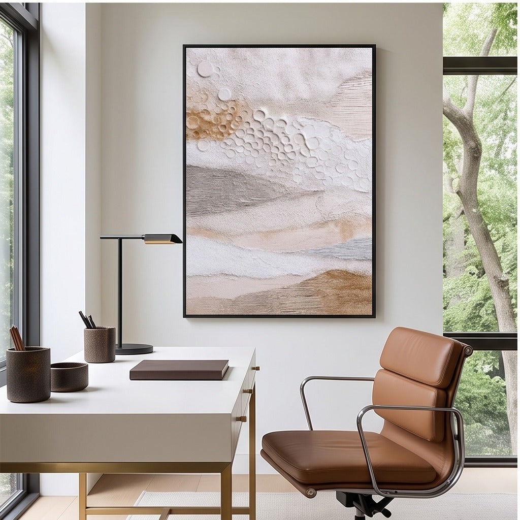 Neutral Textured Abstract Wall Art #TO810