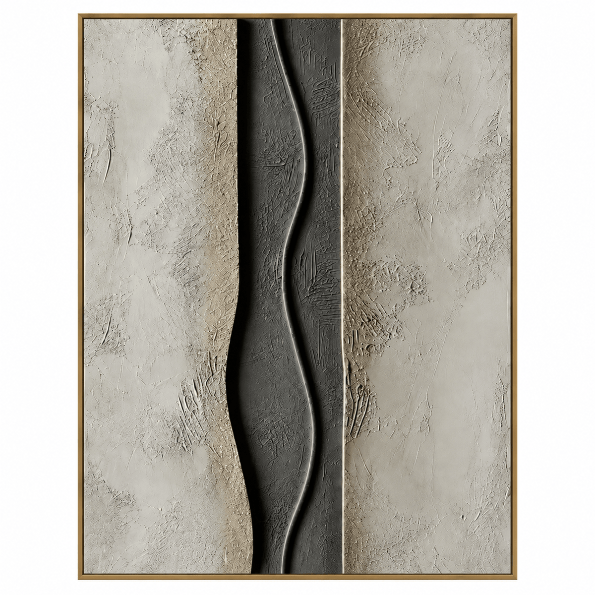 Neutral Textured Abstract Wall Art #MT001