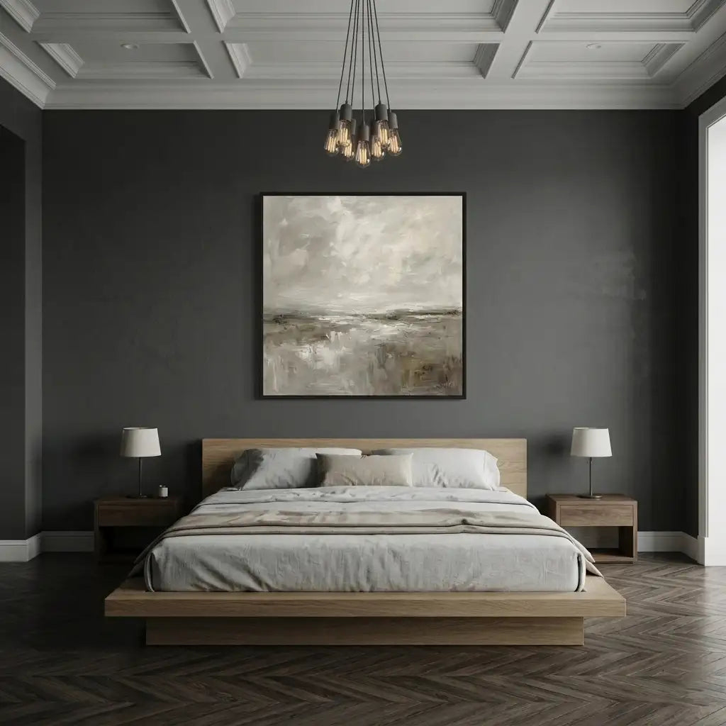 Neutral Abstract Landscape Wall Art #MT114