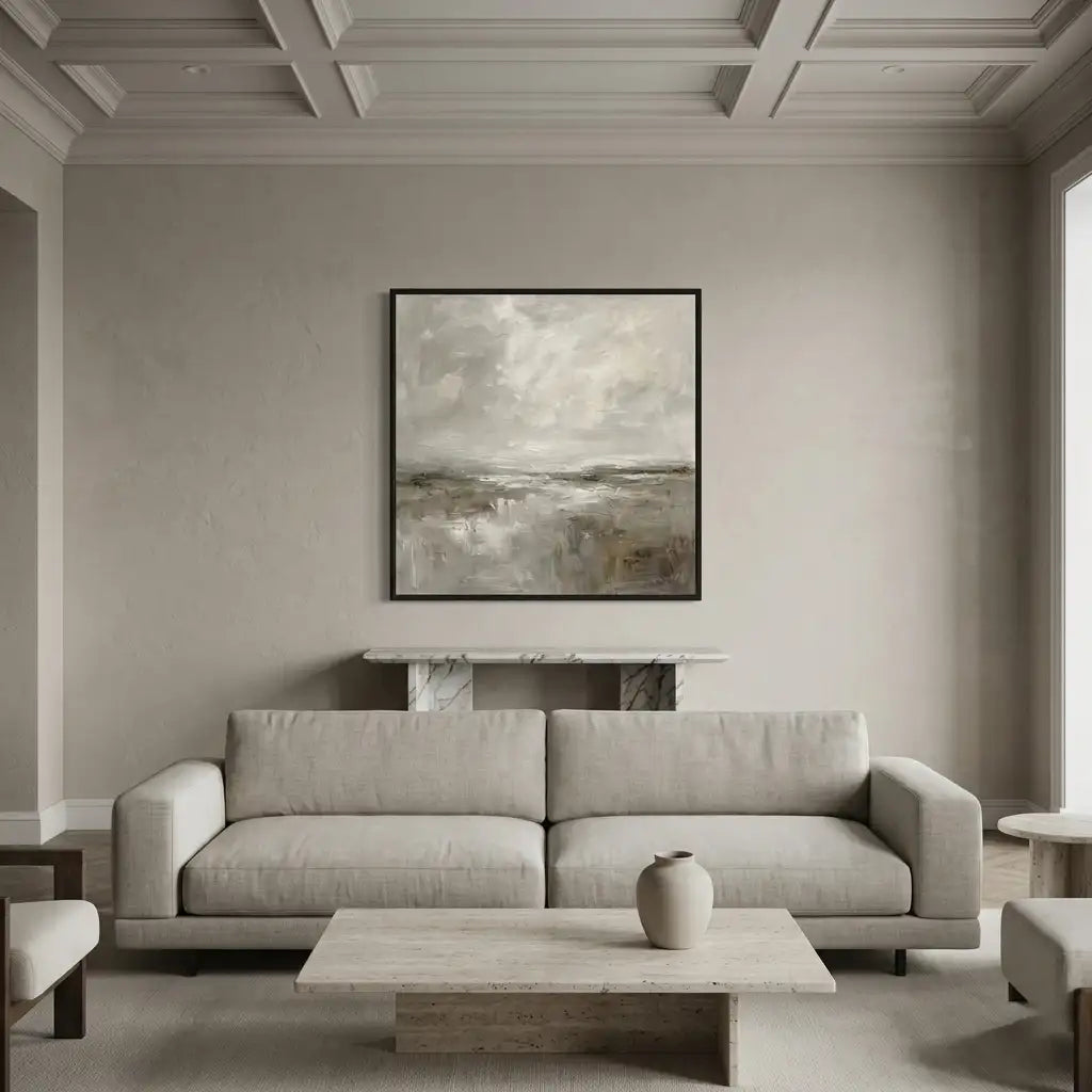 Neutral Abstract Landscape Wall Art #MT114