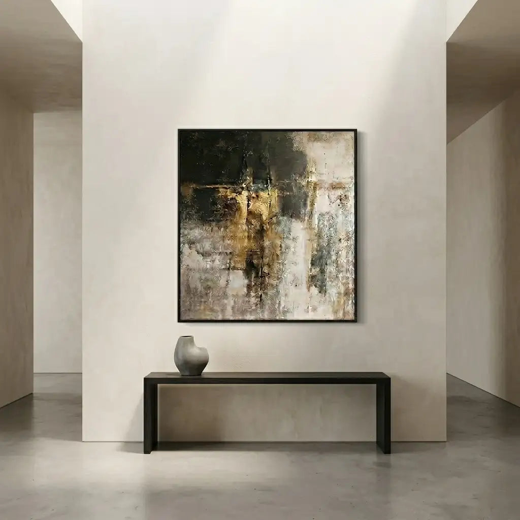 Textured Neutral Abstract Wall Art #TA104