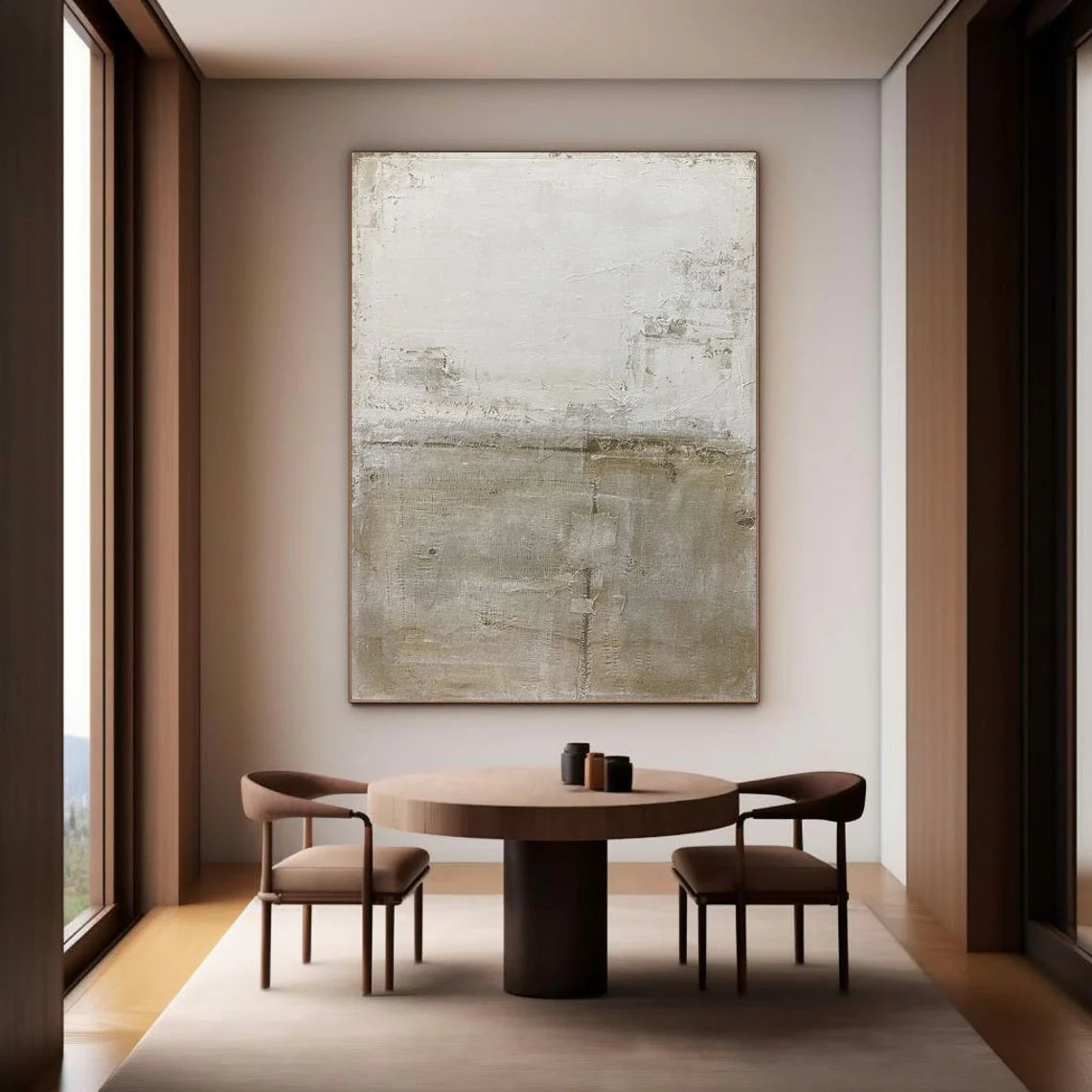 Neutral Abstract Wall Art Canvas #MT338