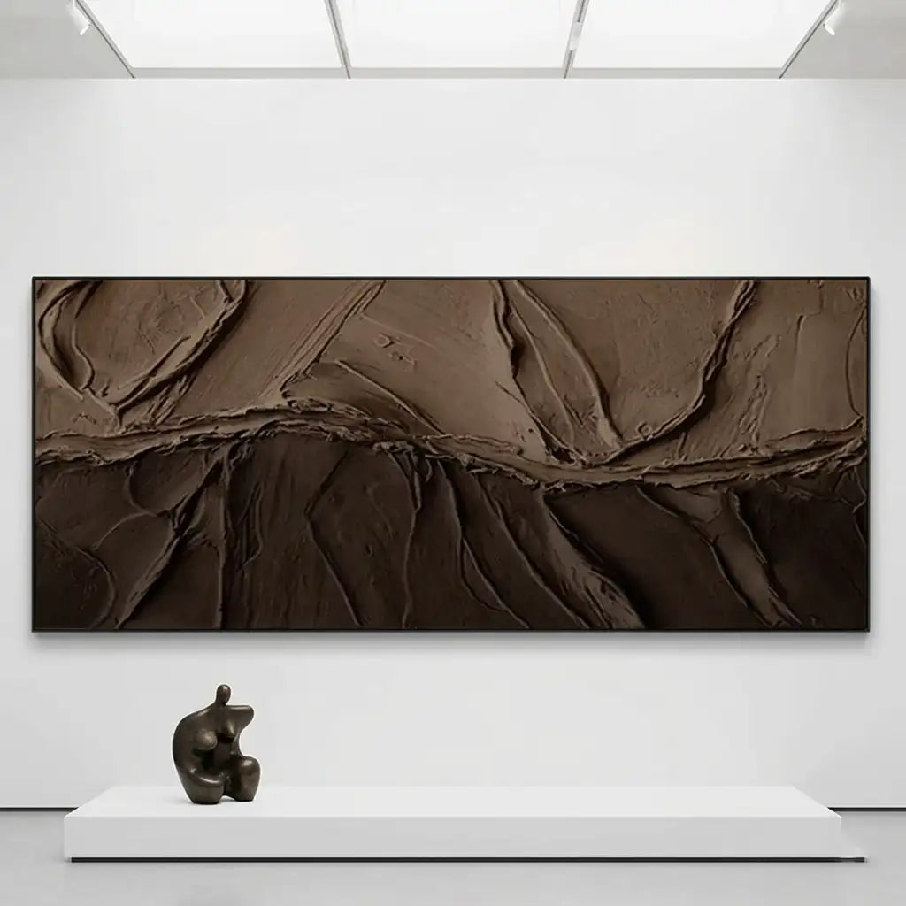 Neutral Textured Abstract Wall Art #TA301