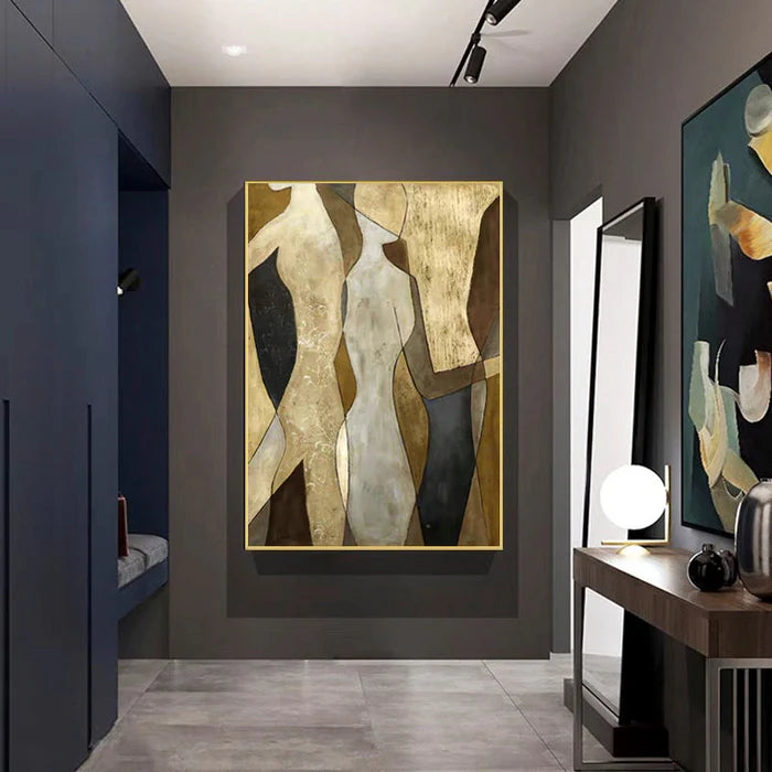 Neutral Figurative Abstract Wall Art #MT037
