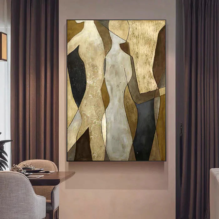 Neutral Figurative Abstract Wall Art #MT037