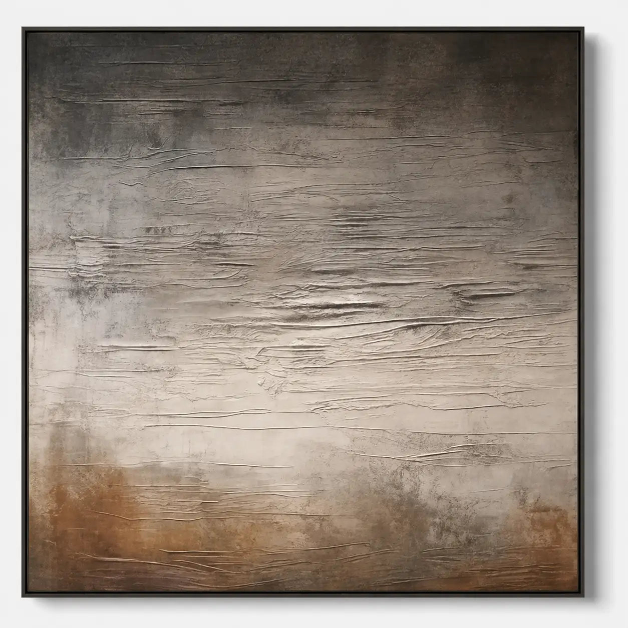 Neutral Textured Abstract Wall Art #TA045