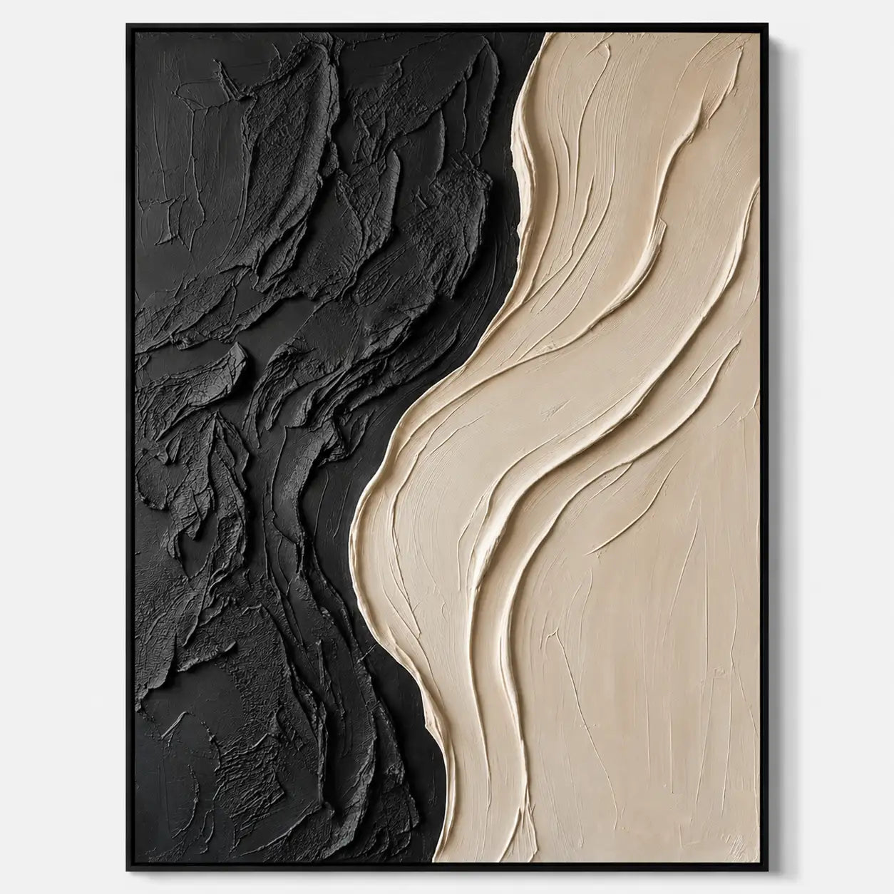 Neutral Textured Abstract Wall Art #MT018