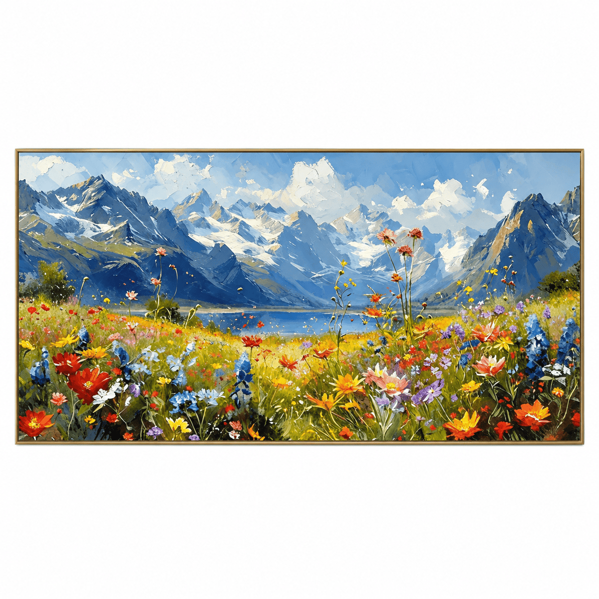 Panoramic Mountain Wildflower Landscape #MT345