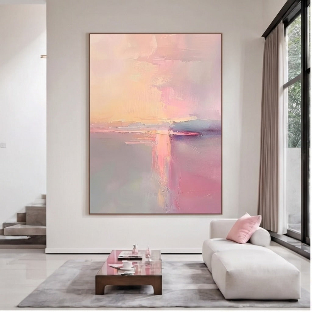 Pastel Abstract Landscape Wall Art #TO126