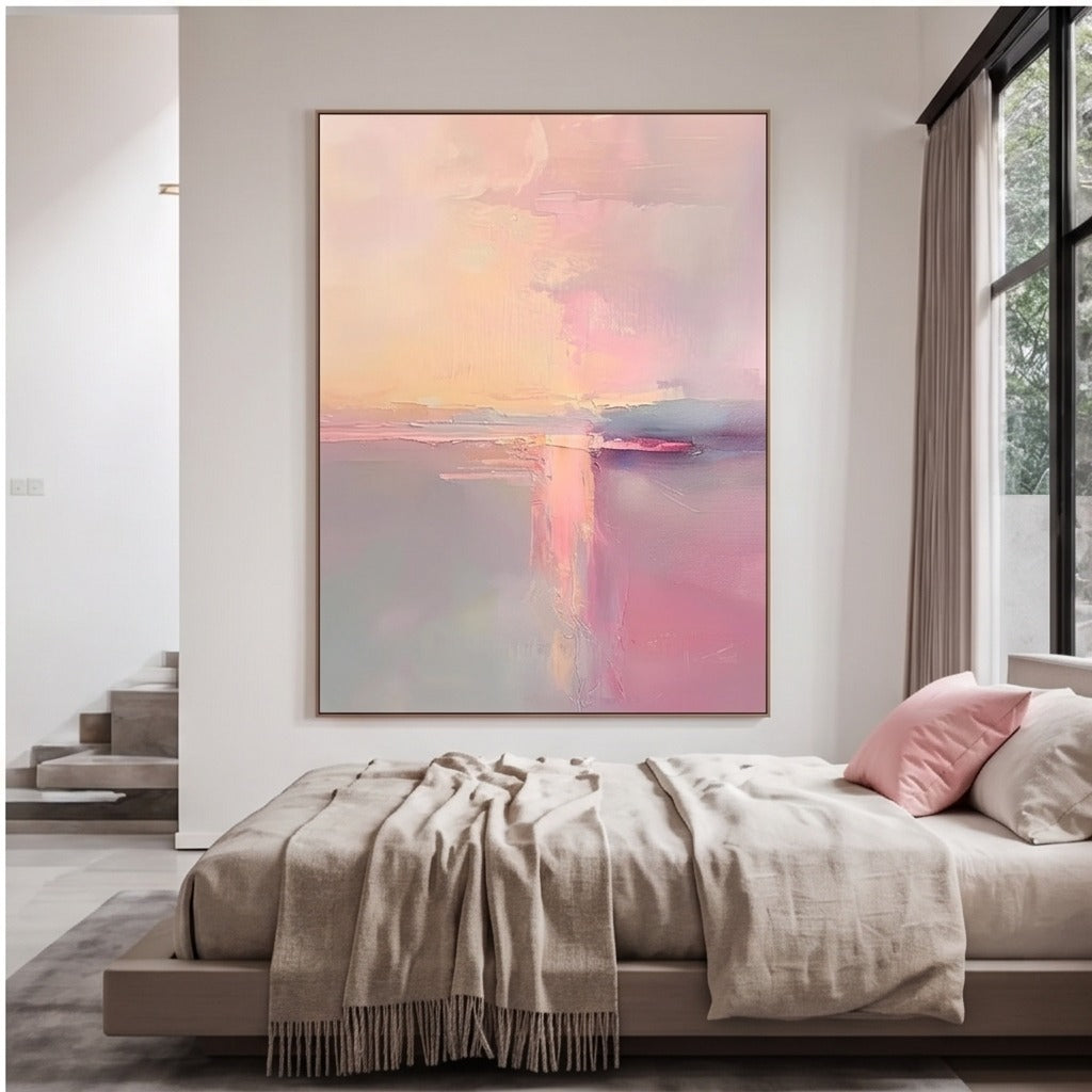Pastel Abstract Landscape Wall Art #TO126