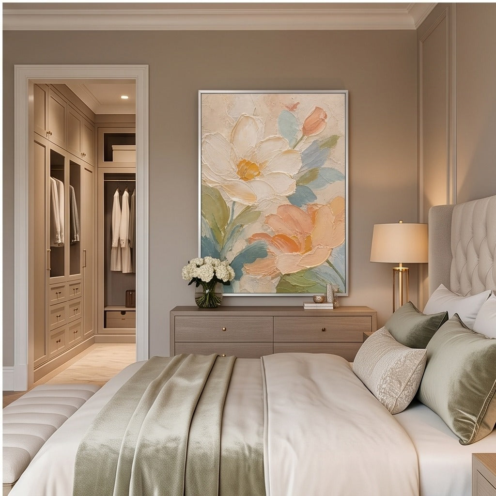 Pastel Floral Abstract Wall Art #TO191
