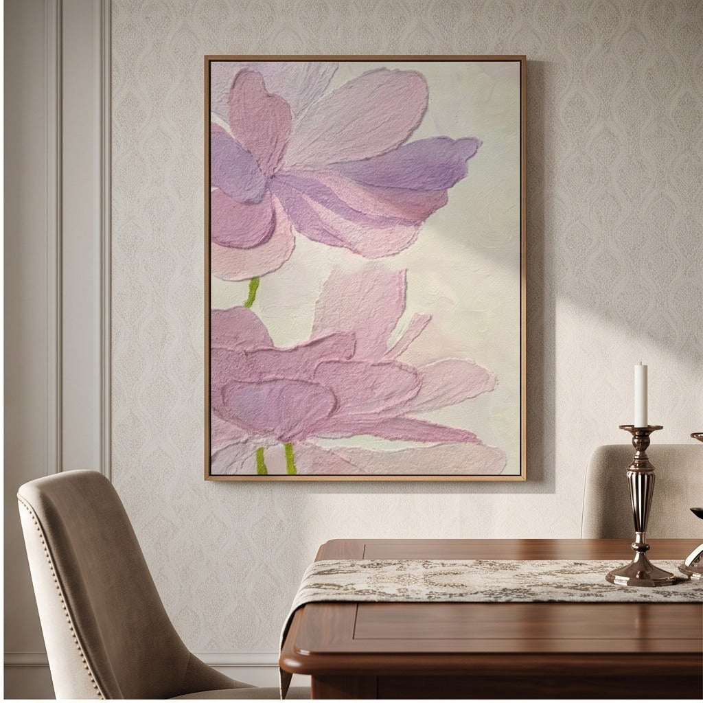 Pink Floral Abstract Wall Art #TO163