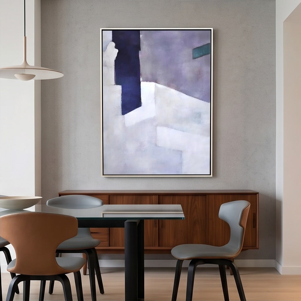 Purple Geometric Abstract Wall Art #TO807