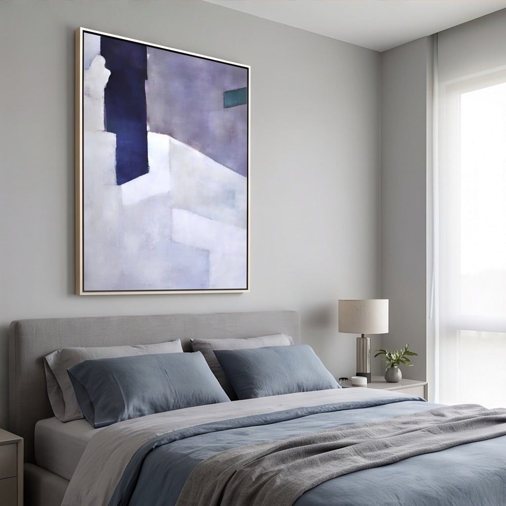Purple Geometric Abstract Wall Art #TO807