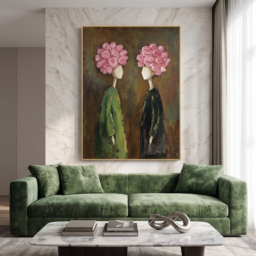 Surreal Floral Figure Wall Art #TO051
