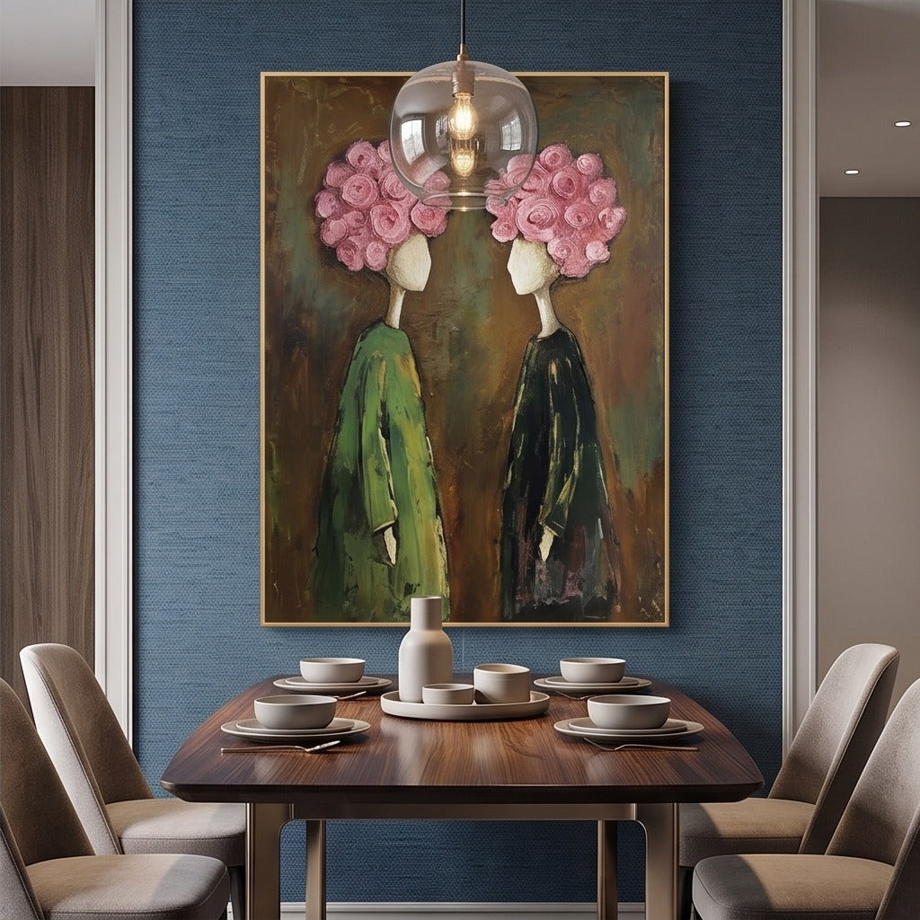 Surreal Floral Figure Wall Art #TO051